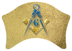 DABAN-370-SH-GD Masonic Lodge Shimmer Gold